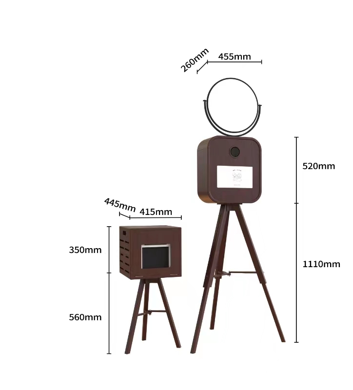 復(fù)古拍照機(jī) photobooth 婚慶活動展會大頭貼自拍機(jī)，復(fù)古移動拍照亭